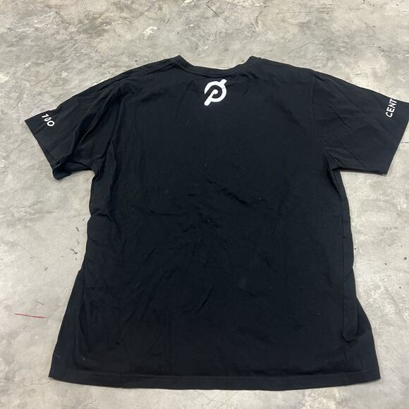 Peloton T-Shirt Men's Size XL 100 Century Black Short Sleeve Polyester Blend - Picture 4 of 5